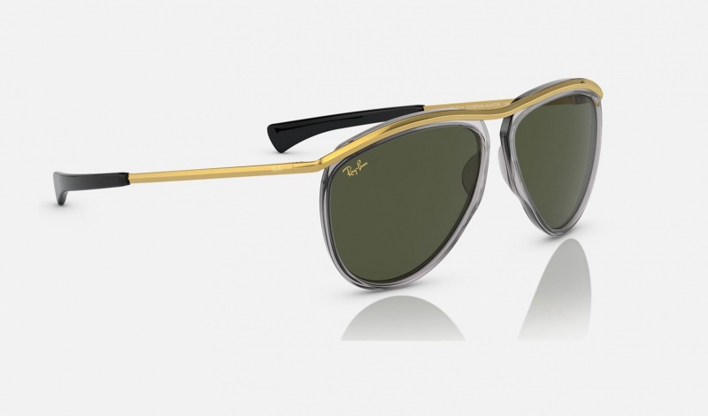 Ray Ban Aviator Olympian Women's Sunglasses Green | XNKLG-4910